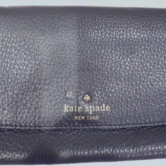 kate spade new york Small Black Leather Purse/Wristlet EUC - Picture 6 of 8